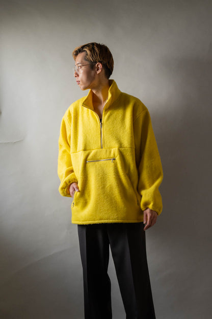 Pe/Alpaca Fleece Half-zip P/O