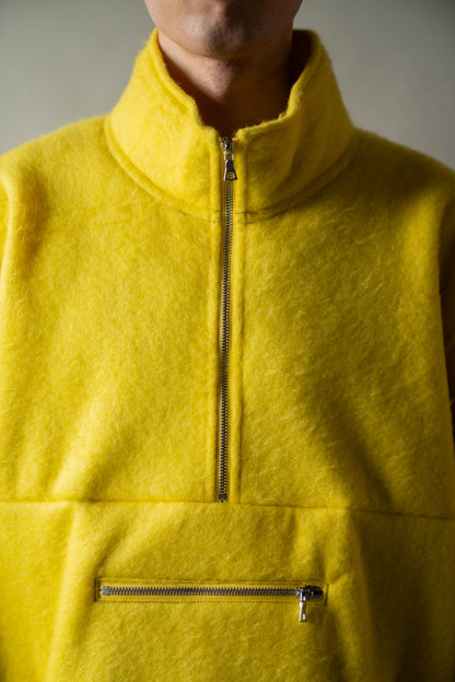 Pe/Alpaca Fleece Half-zip P/O