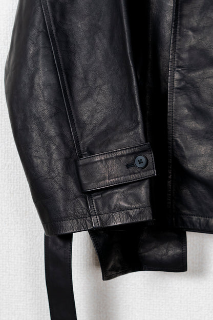 Leather Short Trench Coat