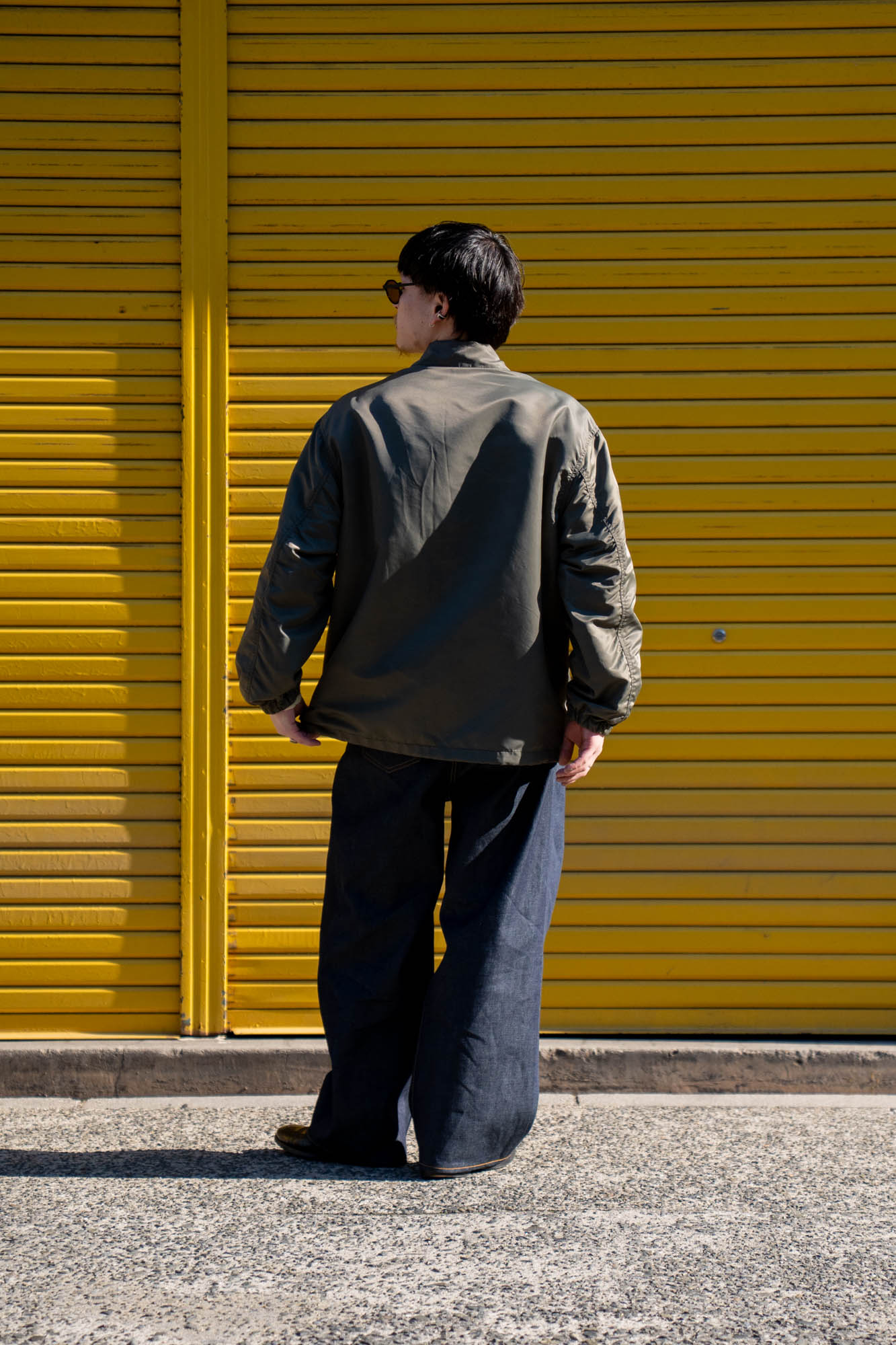 Washed Nylon Coach Jacket