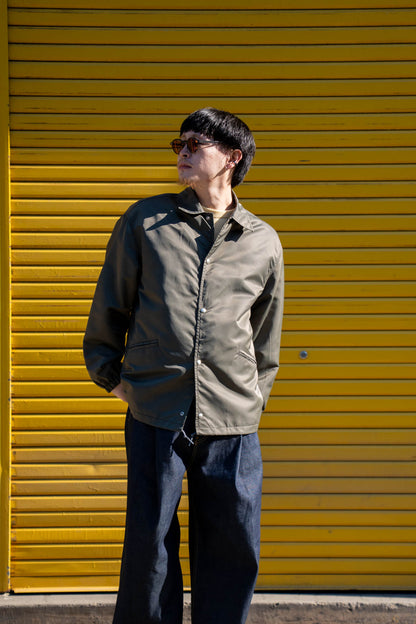 Washed Nylon Coach Jacket