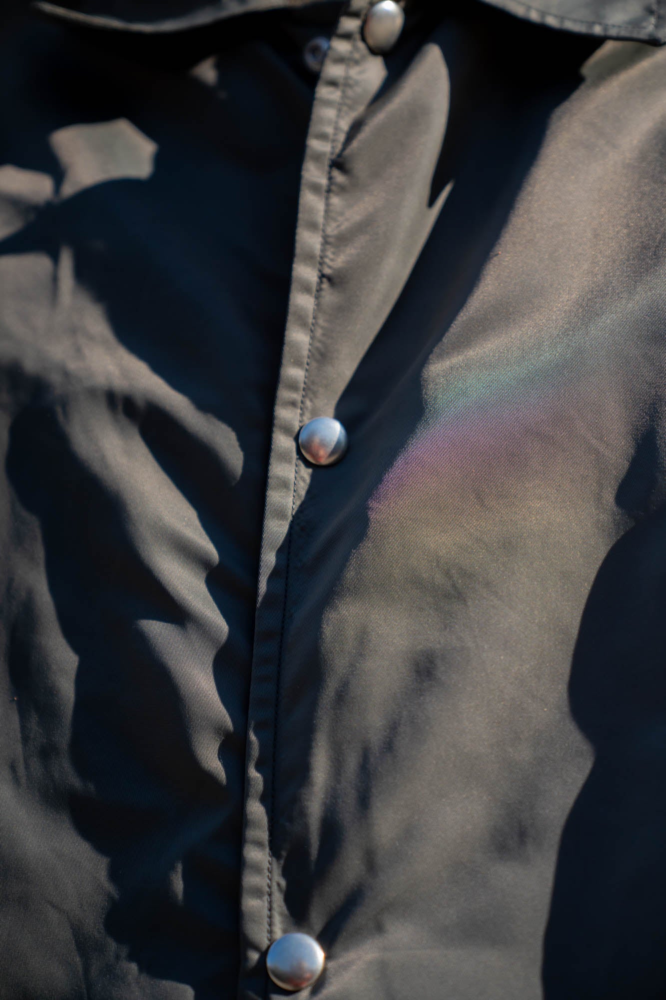 Washed Nylon Coach Jacket