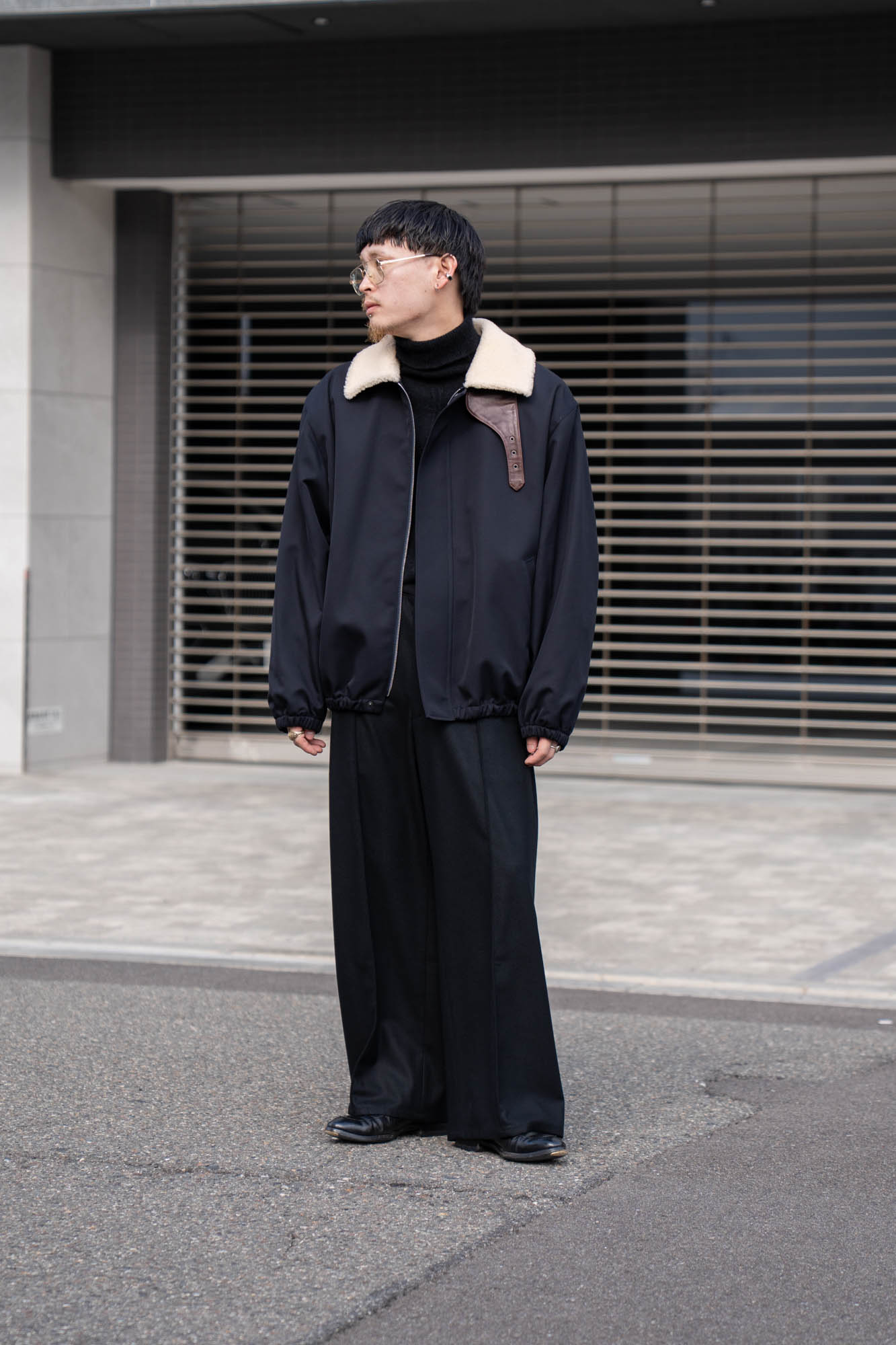 MOUTON COLLAR PADDED JACKET(ST.1377)