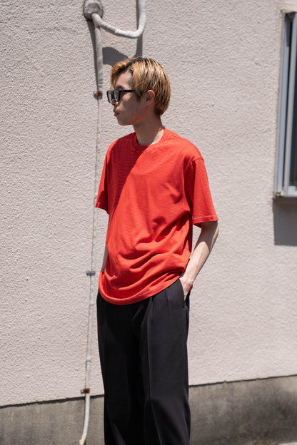 GARMENT DYED BORDER T-SHIRT
