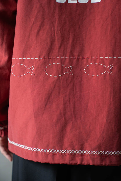 Cross-stitch coach jacket