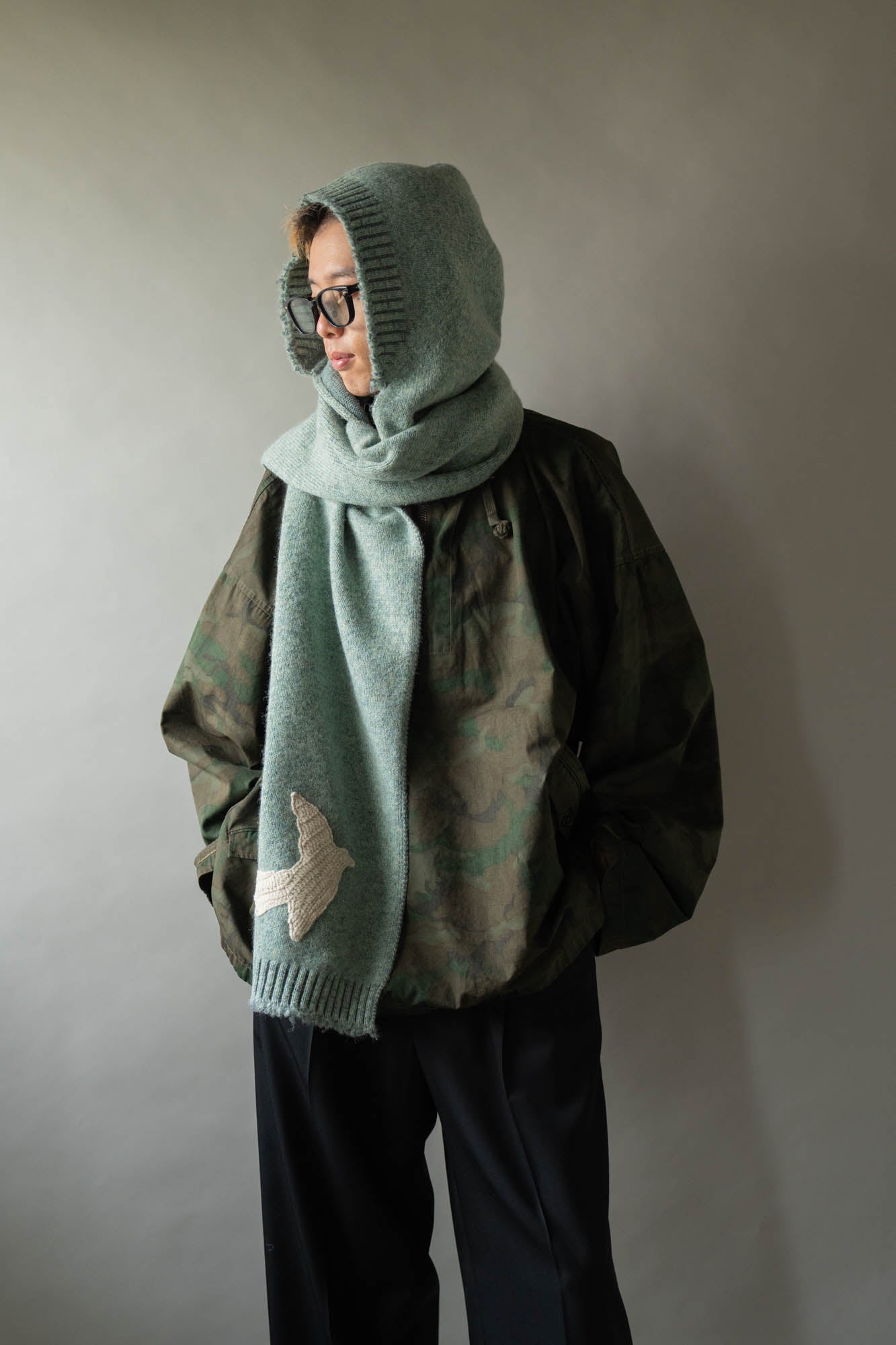 BIRD HOOD SCARF