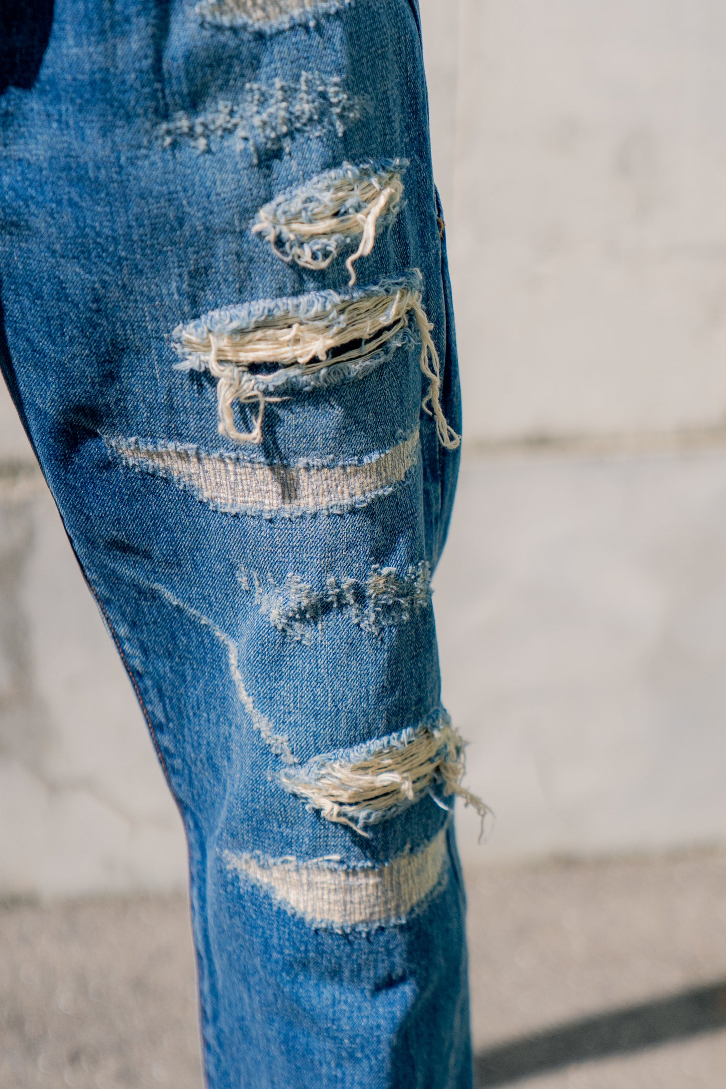 Damage Action Denim Pants