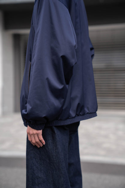 SILK-BACK STAND COLLAR ZIP JACKET(ST.1378)