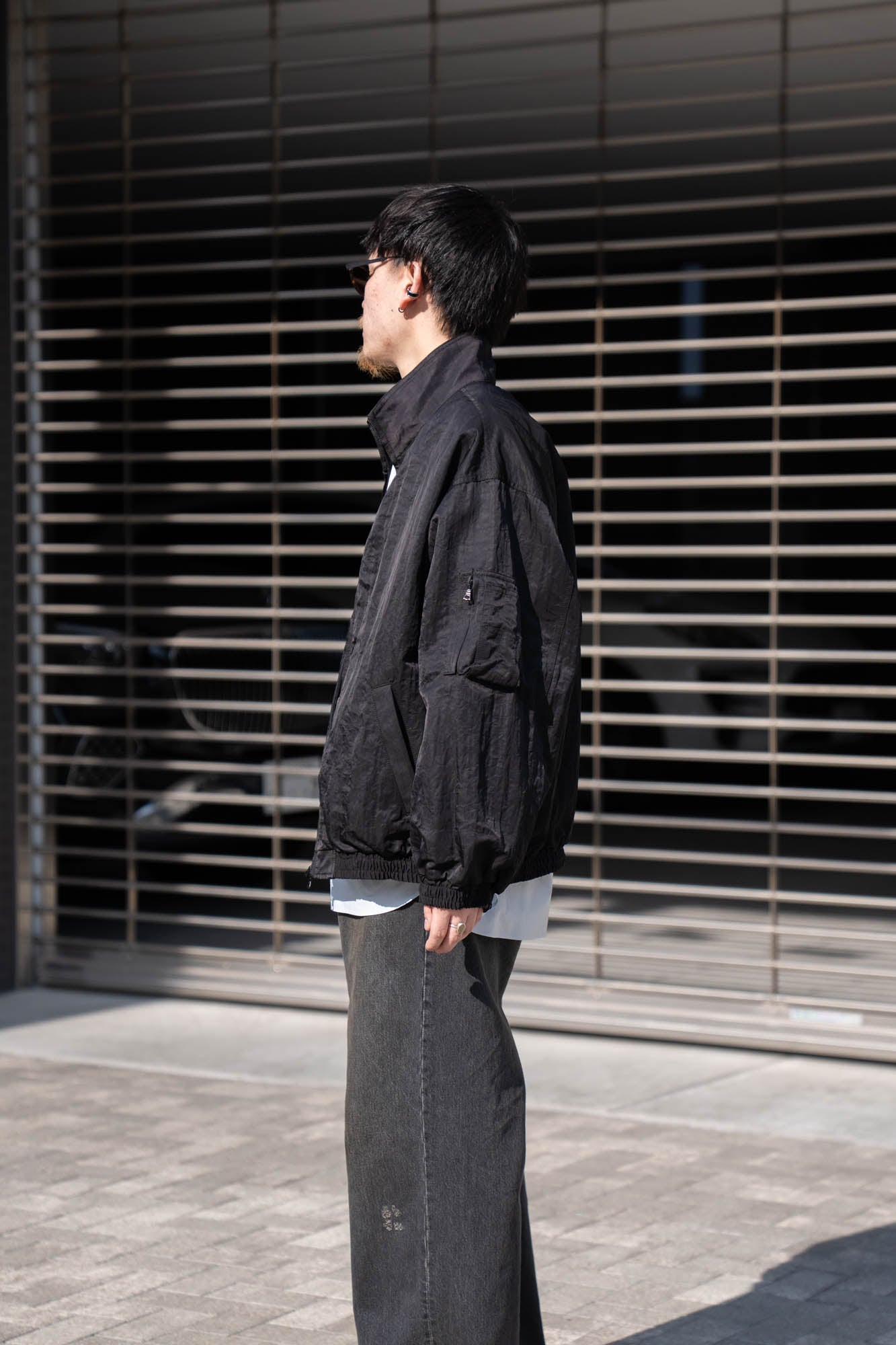 SHRUNK NYLON OVERSIZED FIGHT JACKET(ST.1386)