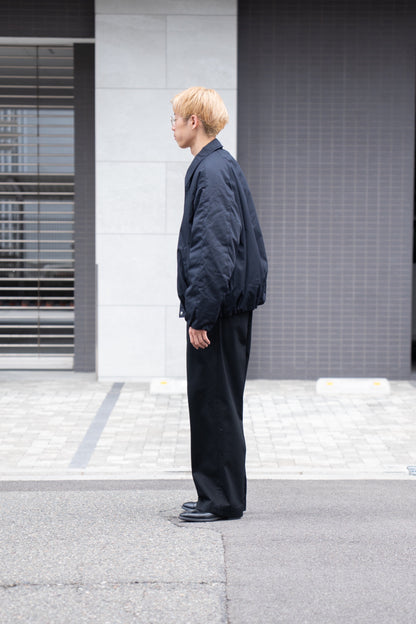 WIDE SQUARE ZIP UP DOWN JACKET