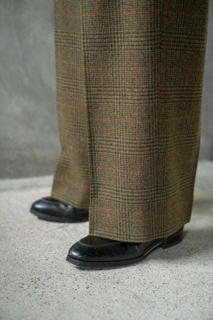 BRITISH TWEED LONG WIDE TROUSERS(ST.1605)