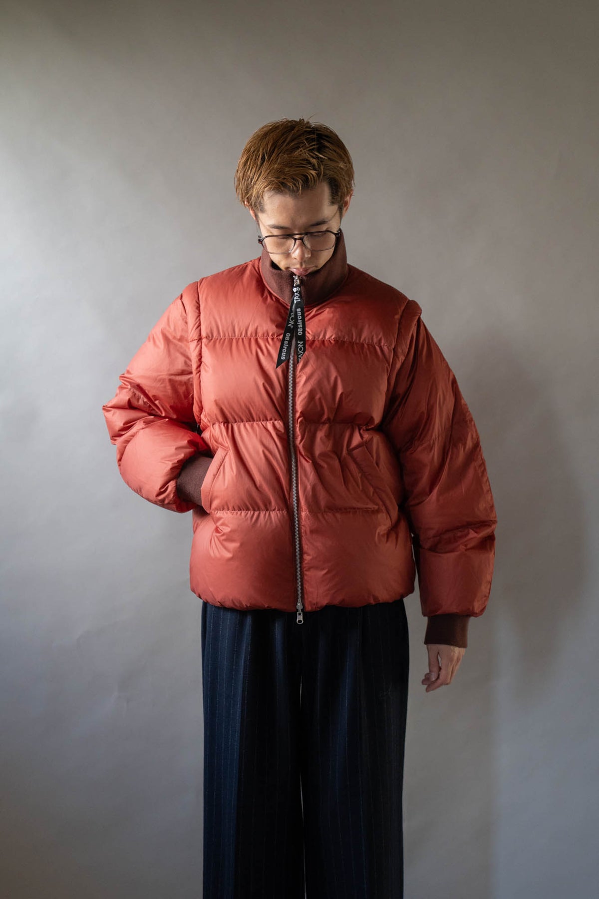 08sircus × TAION Down detachable bomber reversible