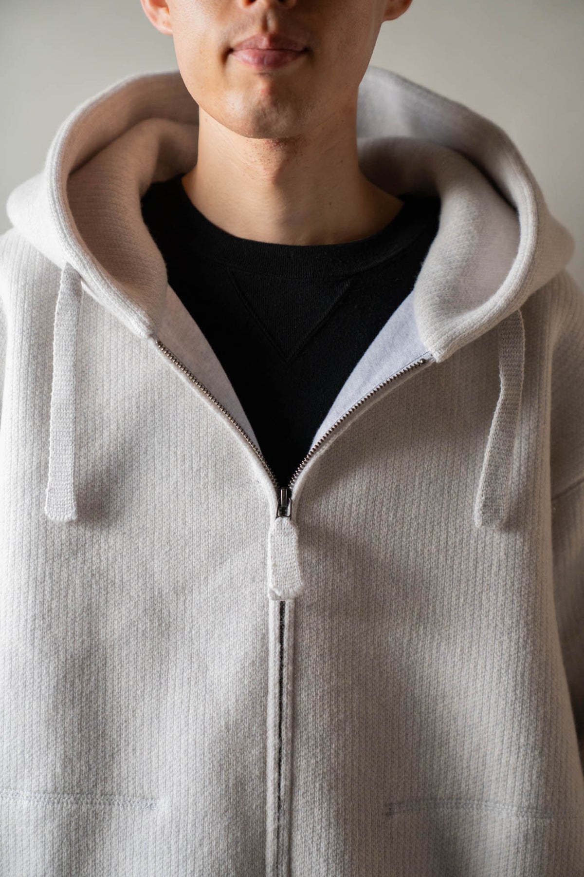 WOOL SWEAT ZIP HOODIE