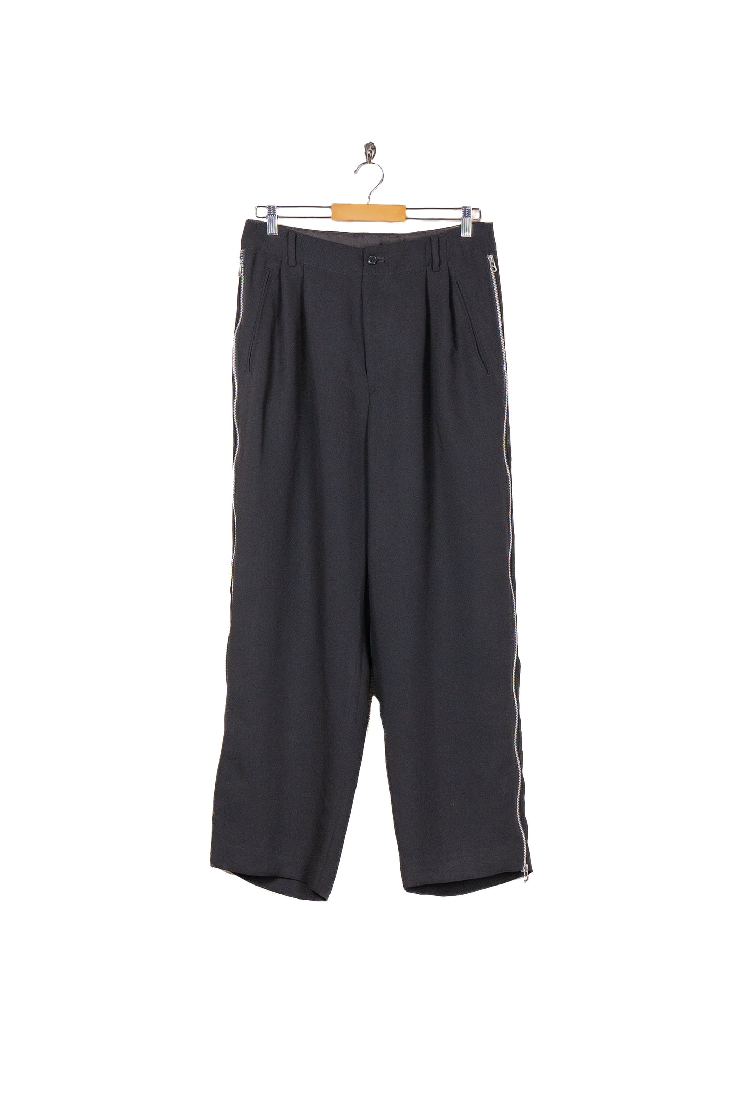 Viscose mad cross side zip pants