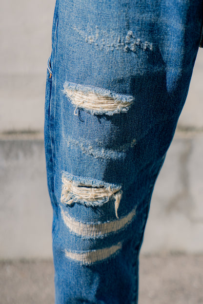 Damage Action Denim Pants