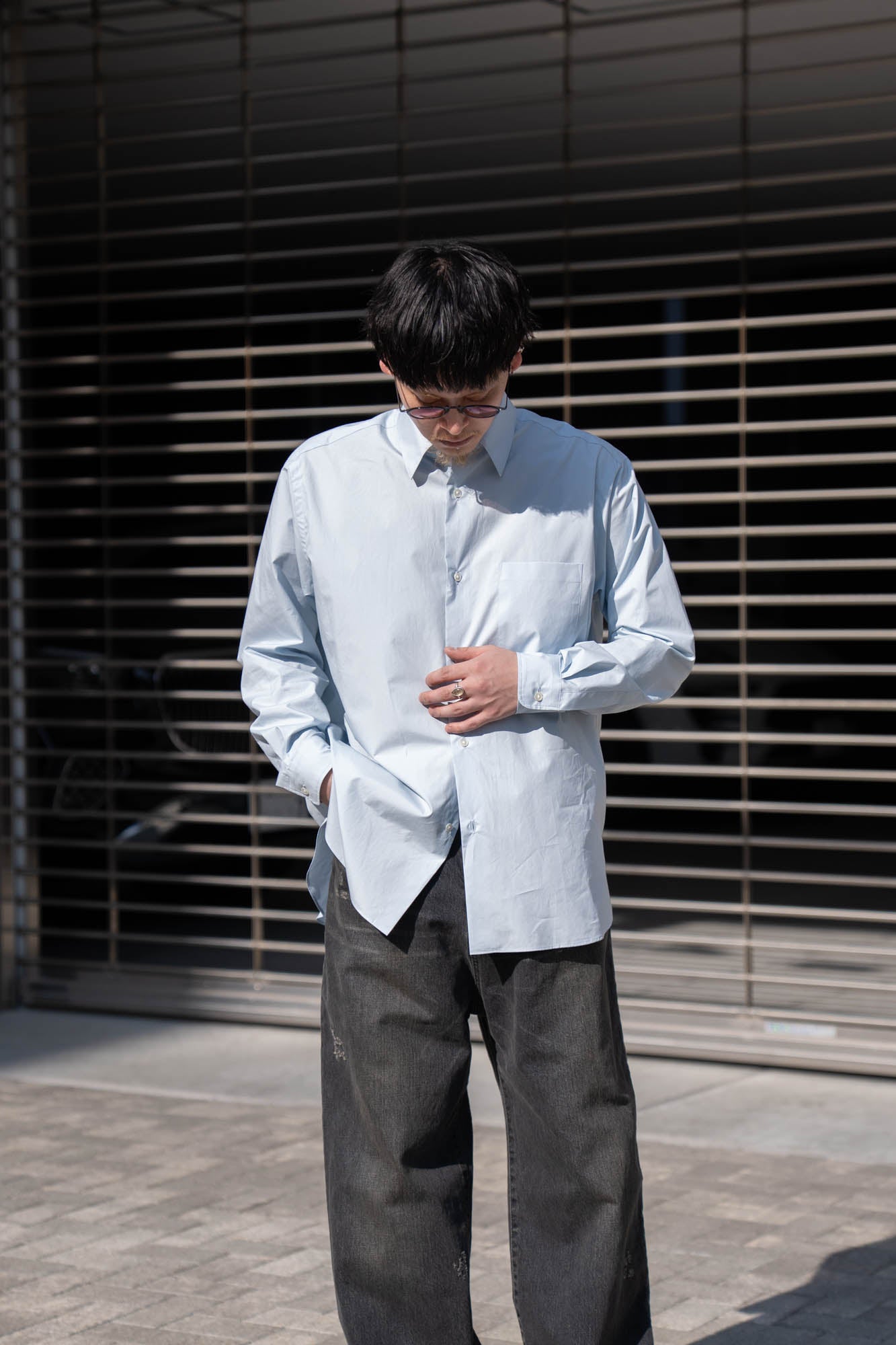 SUVIN COTTON OVERSIZED REGULAR COLLAR SHIRT(ST.1491)