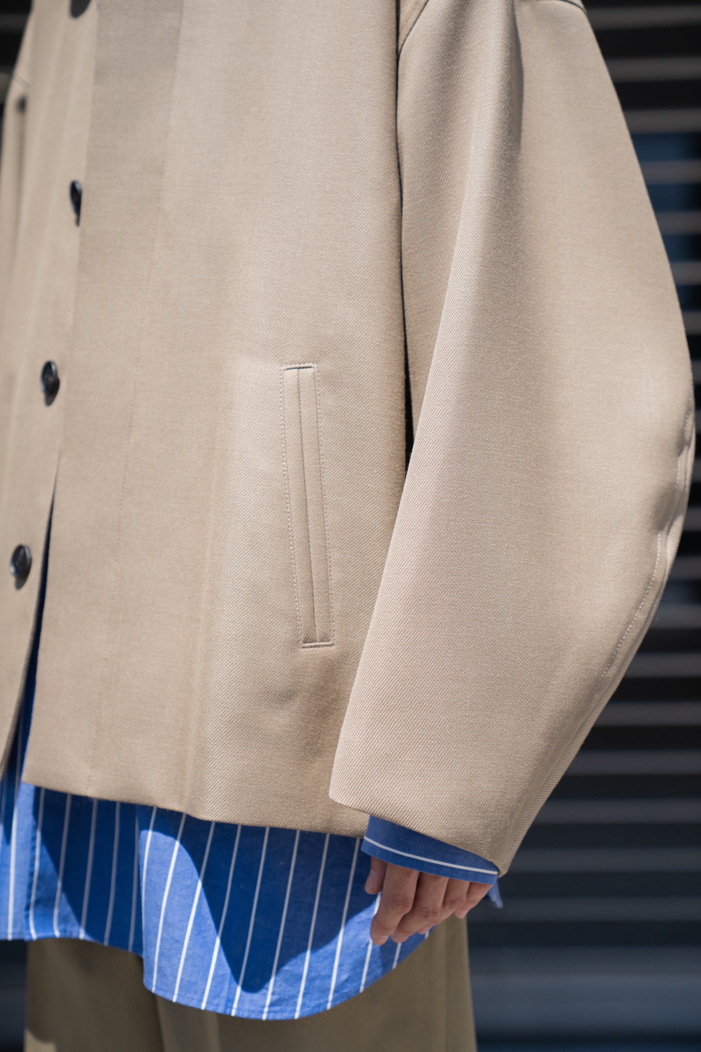 WOOL OVERSIZE SHORT COAT