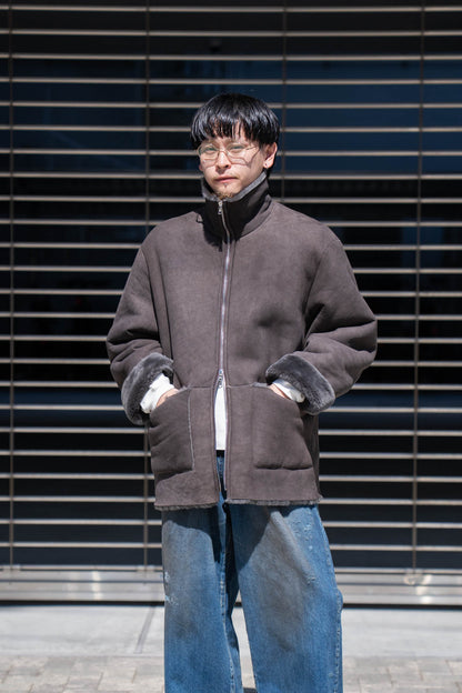 CUT-OFF MOUTON JACKET(ST.1222)