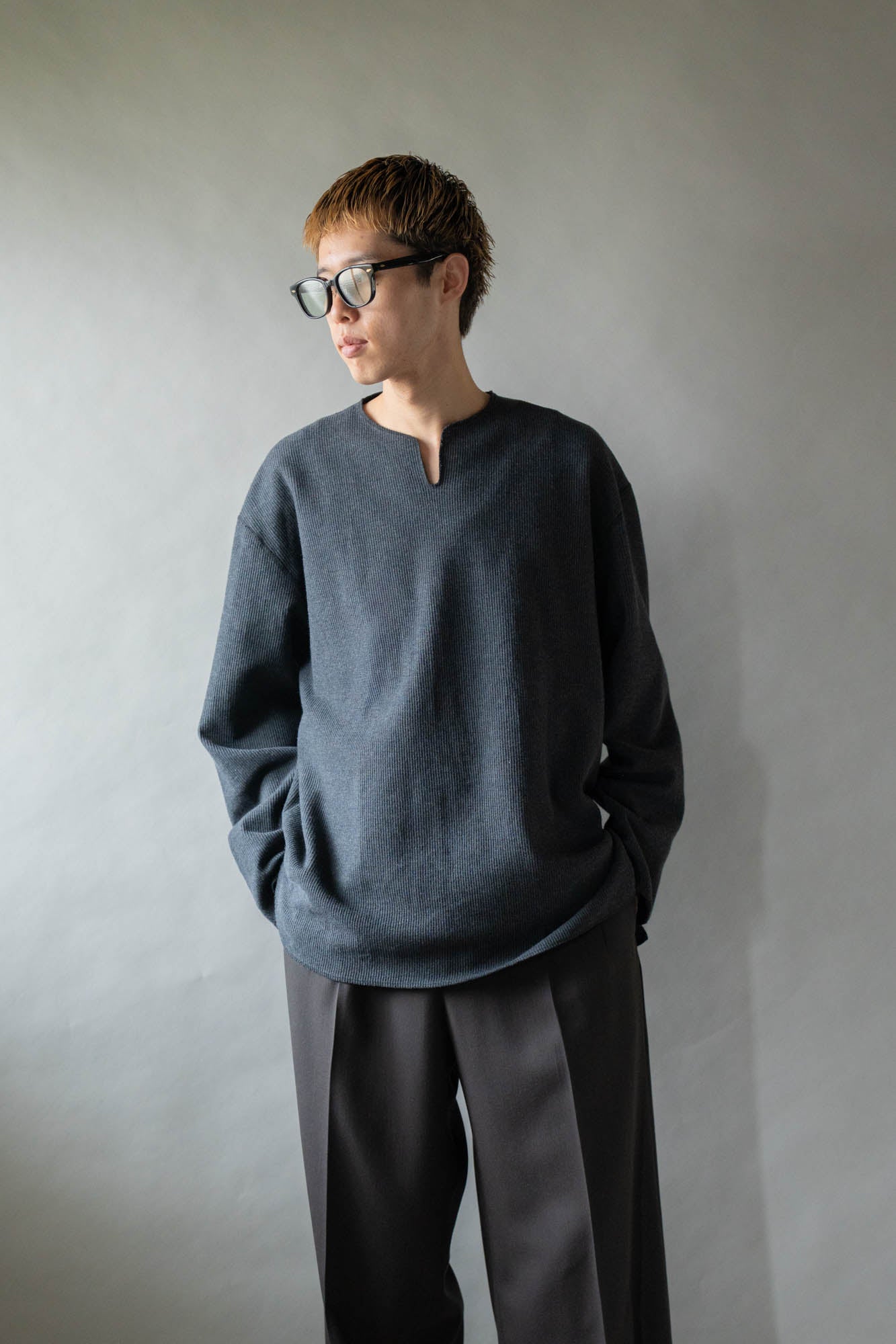 Rough&Smooth Thermal Over-neck L/S