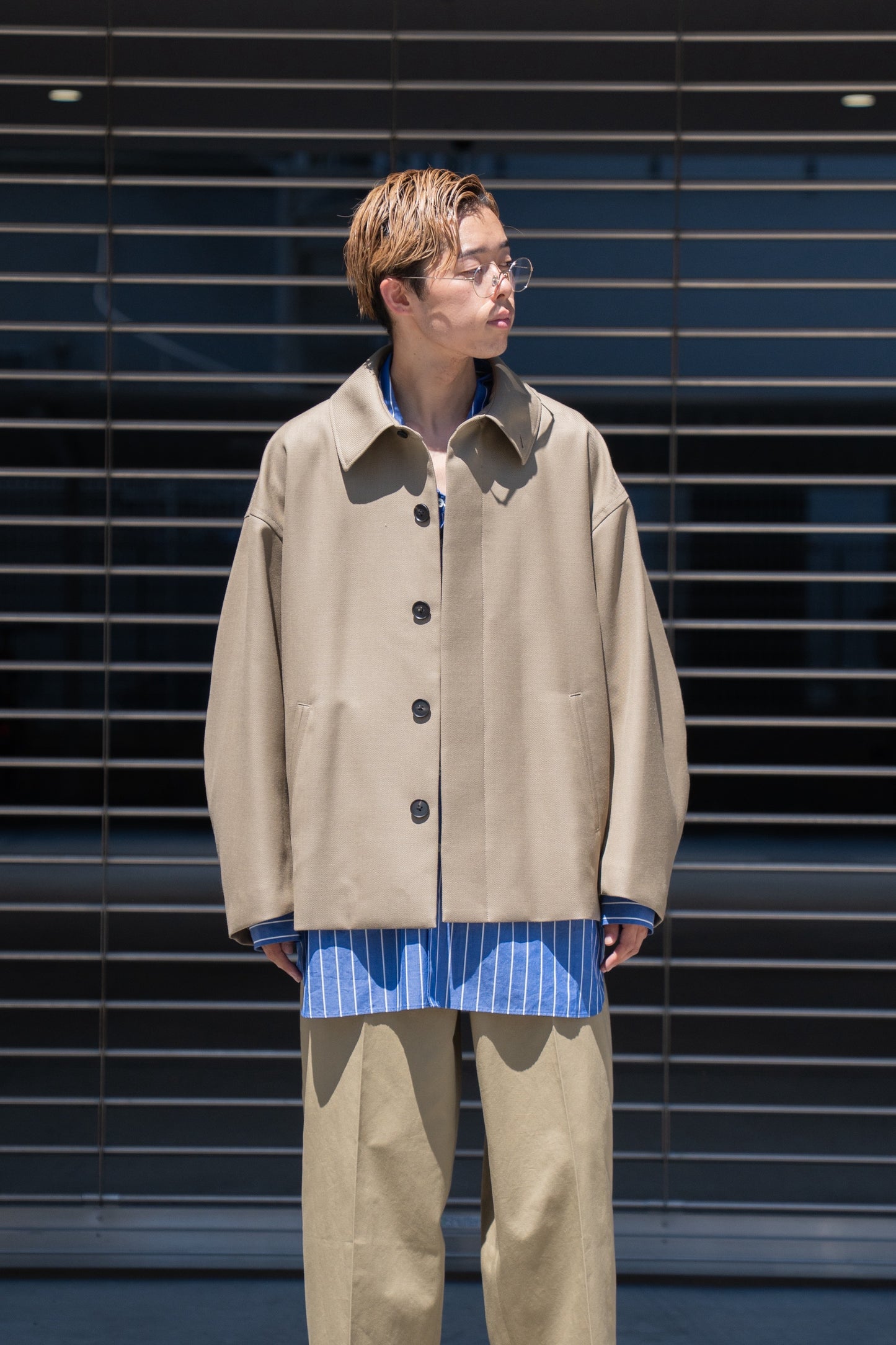 WOOL OVERSIZE SHORT COAT