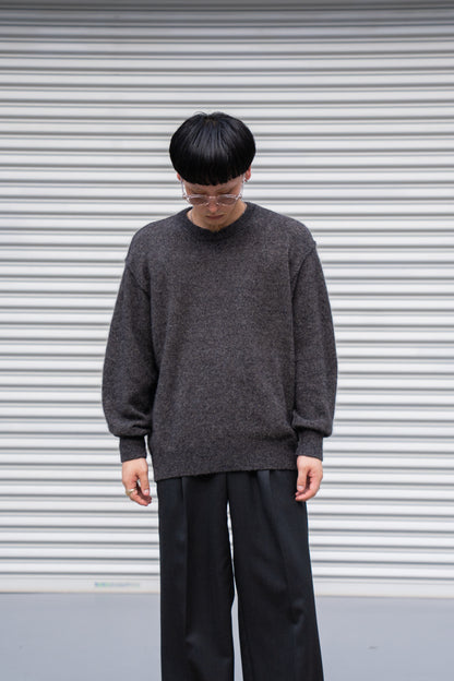 WOOL/ALPACA KNIT CREW NECK LS(ST.1294)