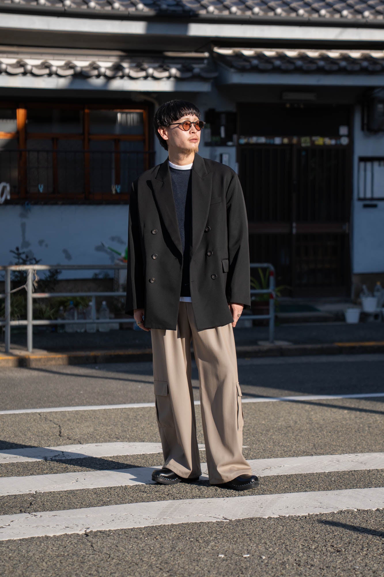 OVERSIZED DOUBLE BREASTED JACKET(ST.1411) | ジャケット ssstein OVERSIZED DOUBLE BREASTED JACKET(ST.1411) | ジャケット ssstein