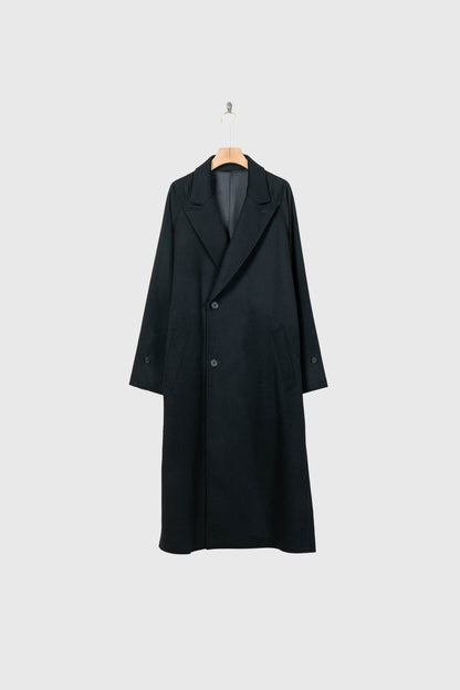 WOOL CASHMERE OVERSIZED PEAK LAPEL CHESTER COAT(ST.1533)