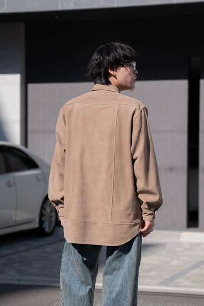 sheep suede light shirt