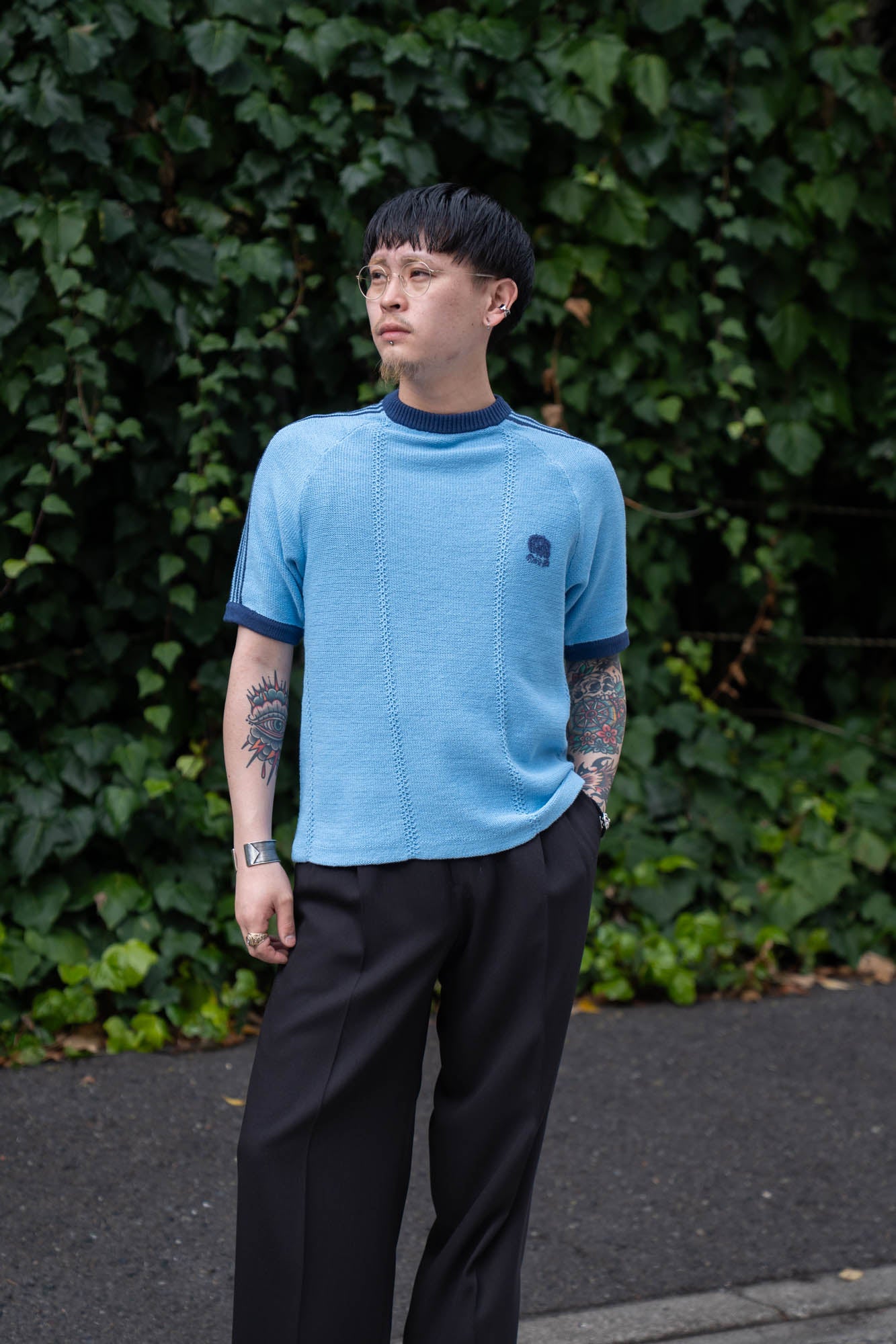 KNITTED TRAINING T-SHIRT