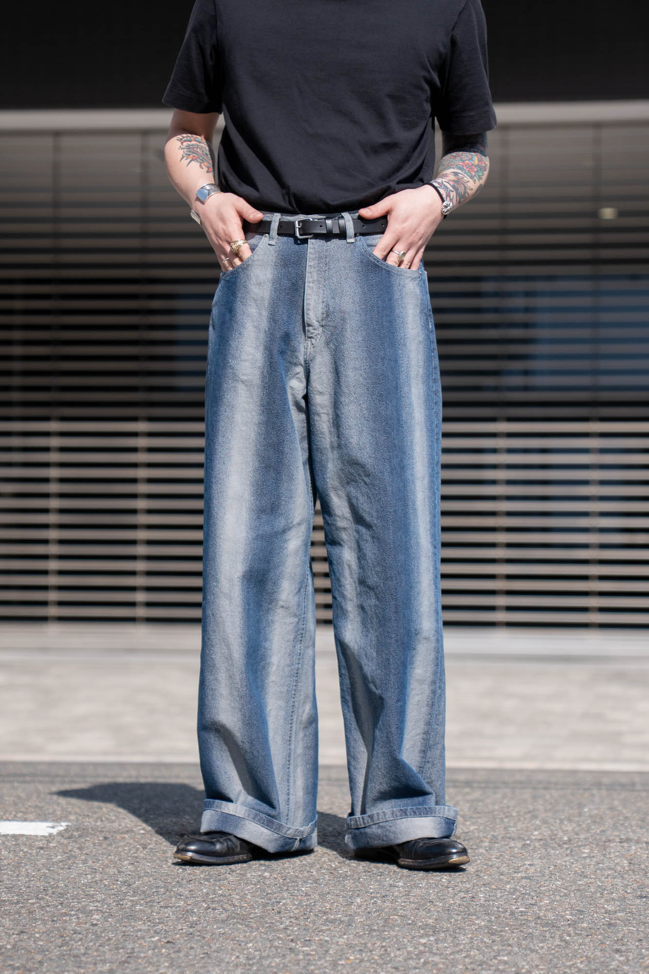 GRADATION DENIM PANTS (BAGGY)