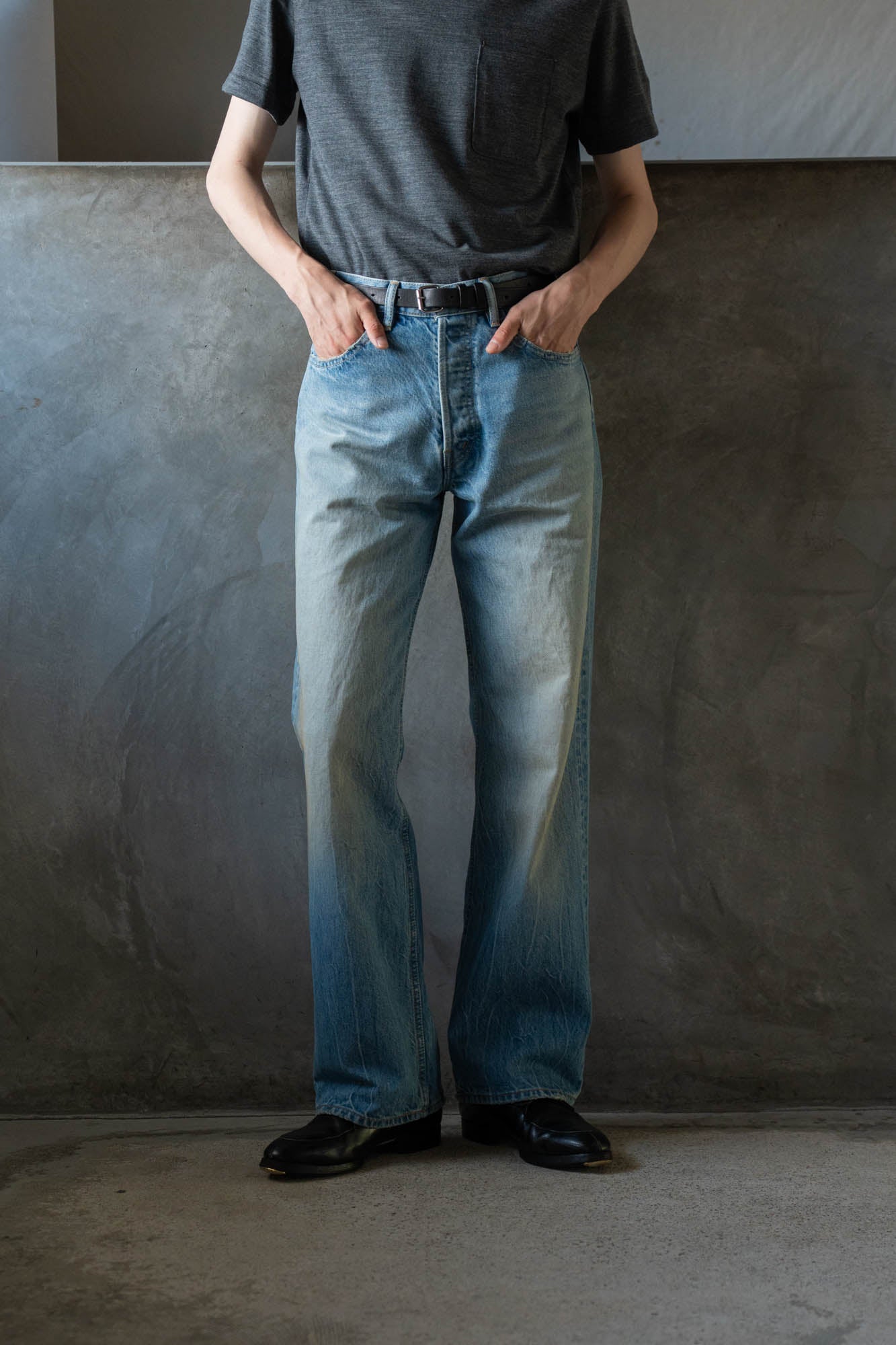 ORDINARY STRAIGHT DENIM PANTS .16 -Brando-