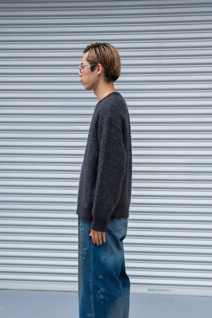 KID MOHAIR MIX JACQUARD KNIT LS(ST.1305)