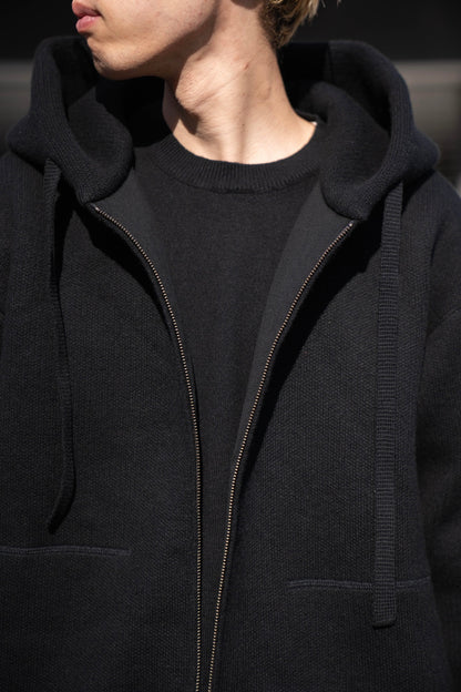 WOOL SWEAT ZIP HOODIE