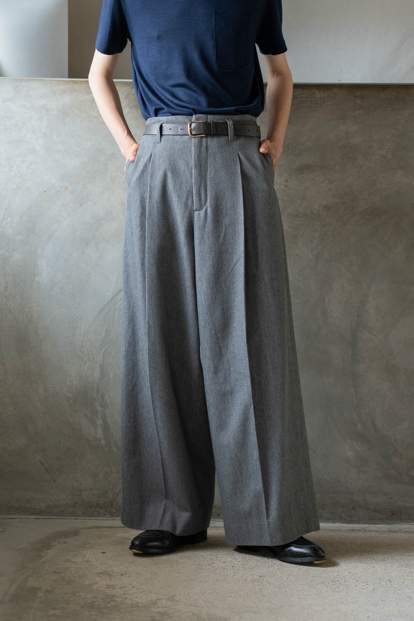 Tucked Wide Trousers