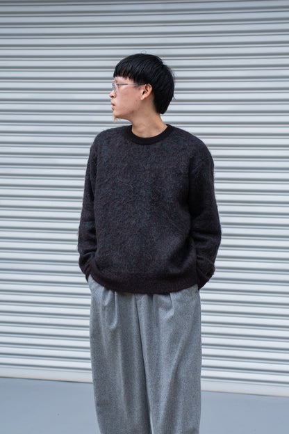 KID MOHAIR MIX JACQUARD KNIT LS(ST.1305)