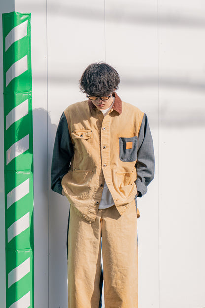 Vintage-effect work coat