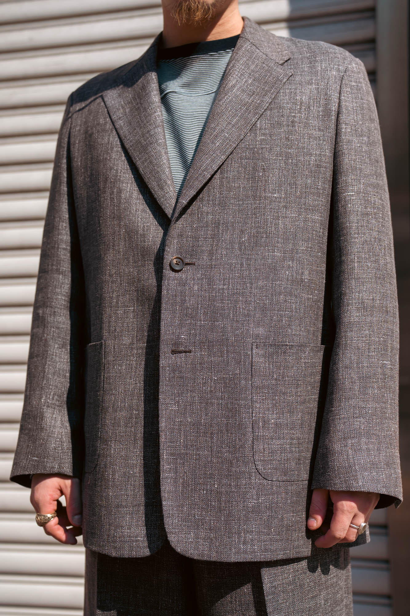 WOOL LINEN 2B JACKET