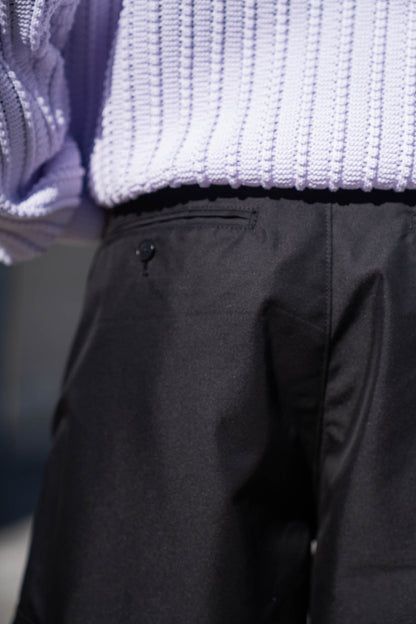 Giza cotton cargo tuck pants