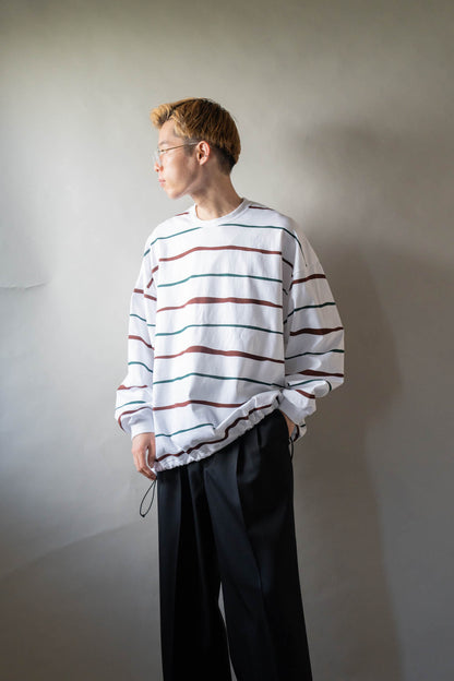 SUPER BIG STRIPE LS TEE