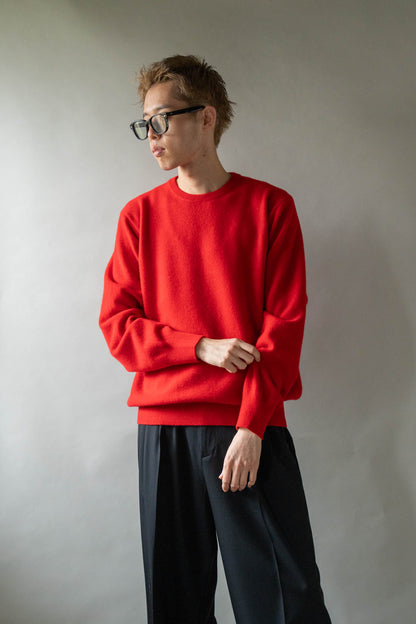 EXTRA FINE WOOL KNIT CREW NECK LS(ST.1634)