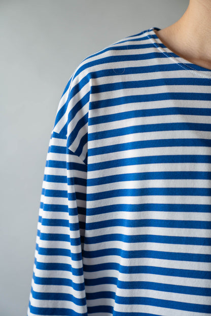 BORDER LONG T SHIRT