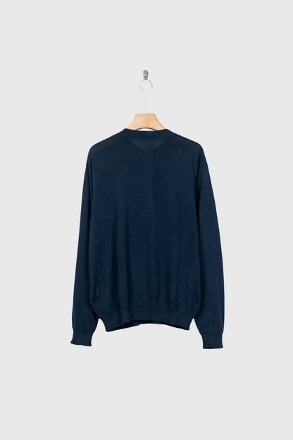 SILK HENLEY NECK PULL OVER / SLPO
