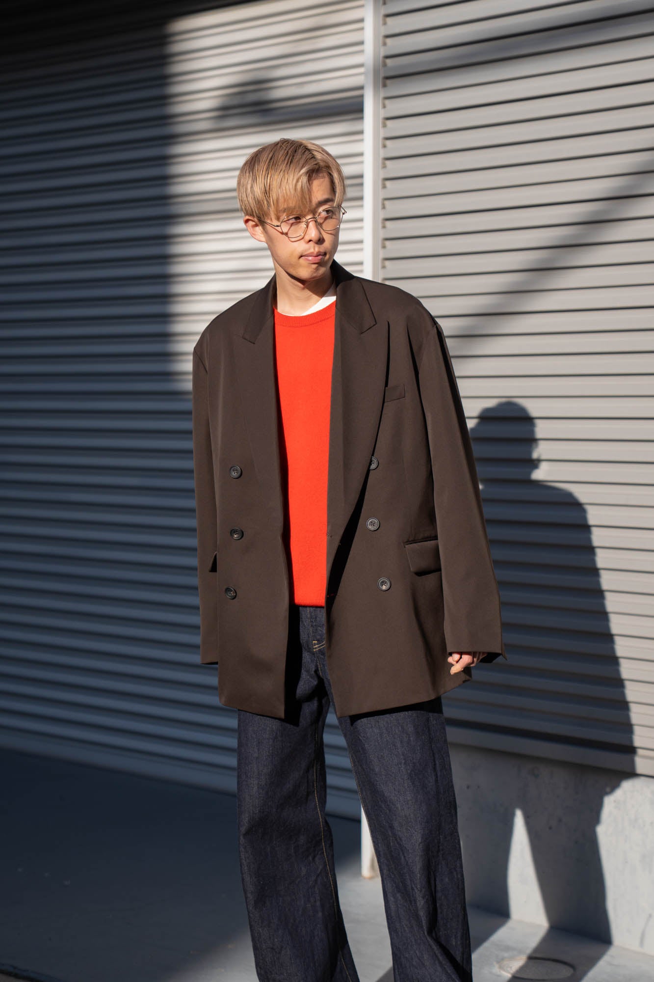 OVERSIZED DOUBLE BREASTED JACKET(ST.1411)