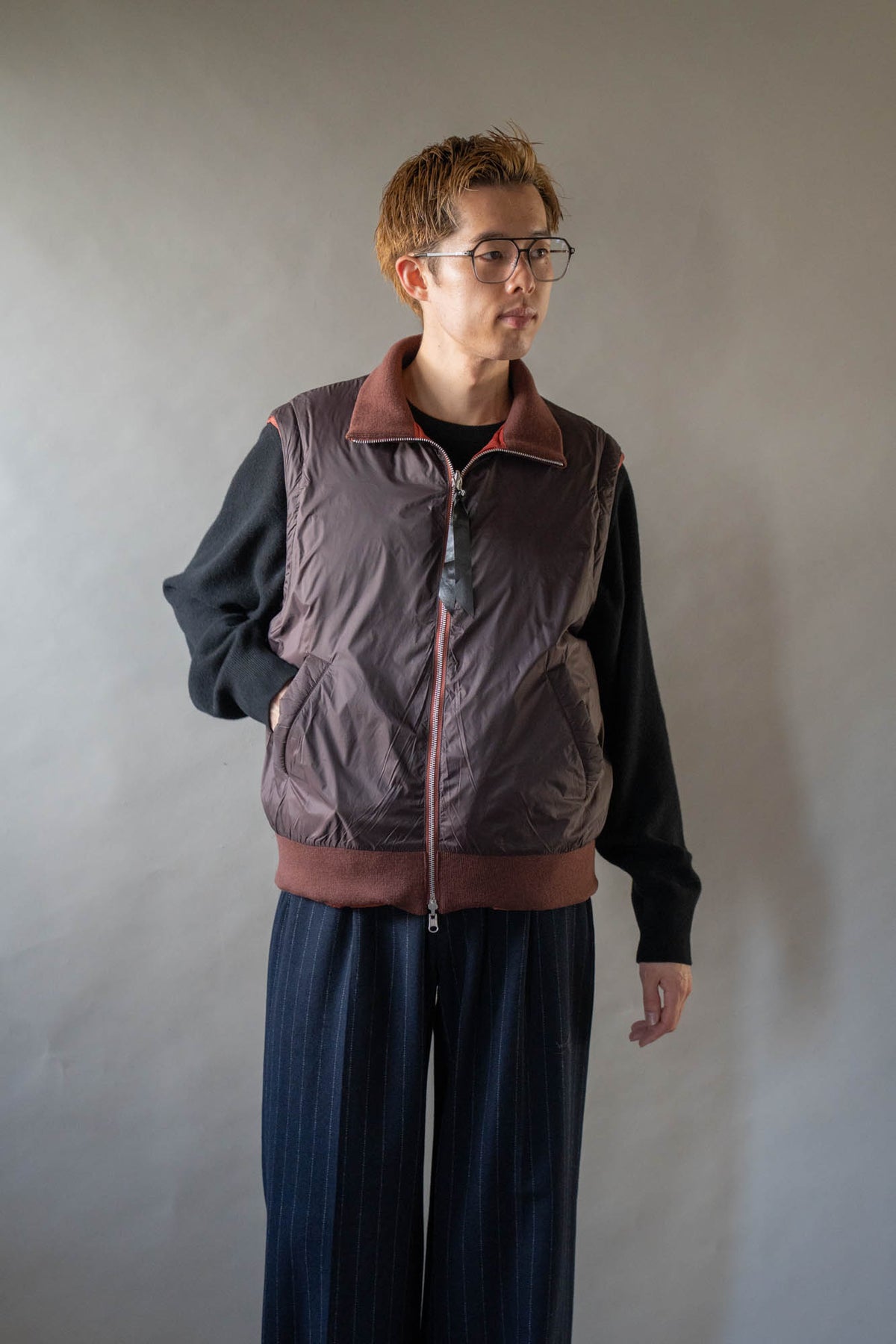 08sircus × TAION Down detachable bomber reversible