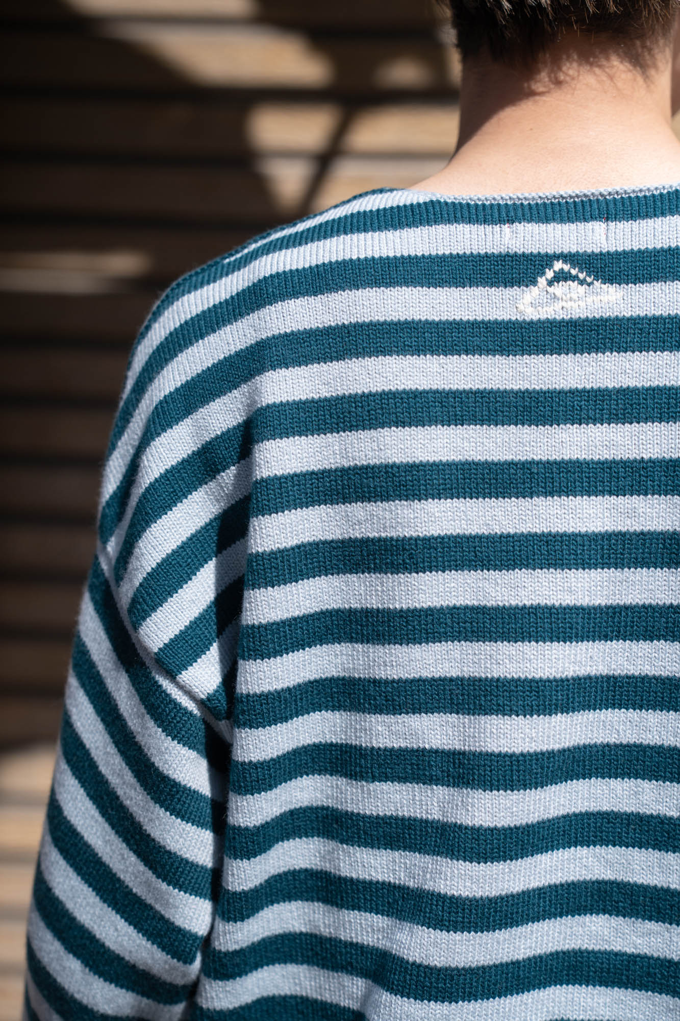 Cotton skipper border pullover