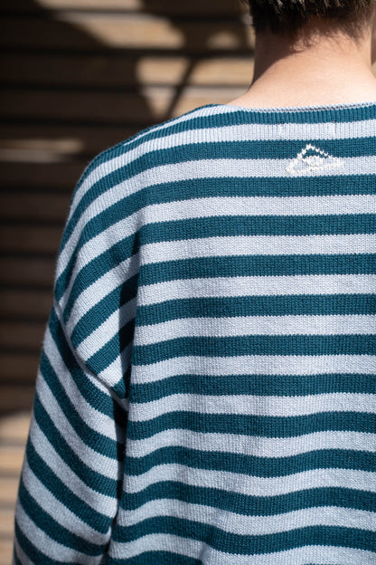 Cotton skipper border pullover