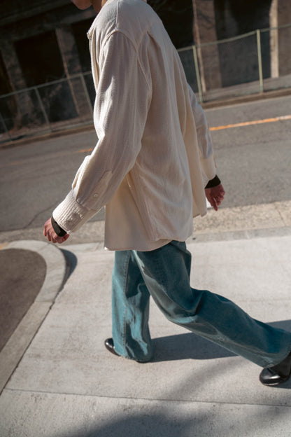 Draped Shirt-Jacket in KP