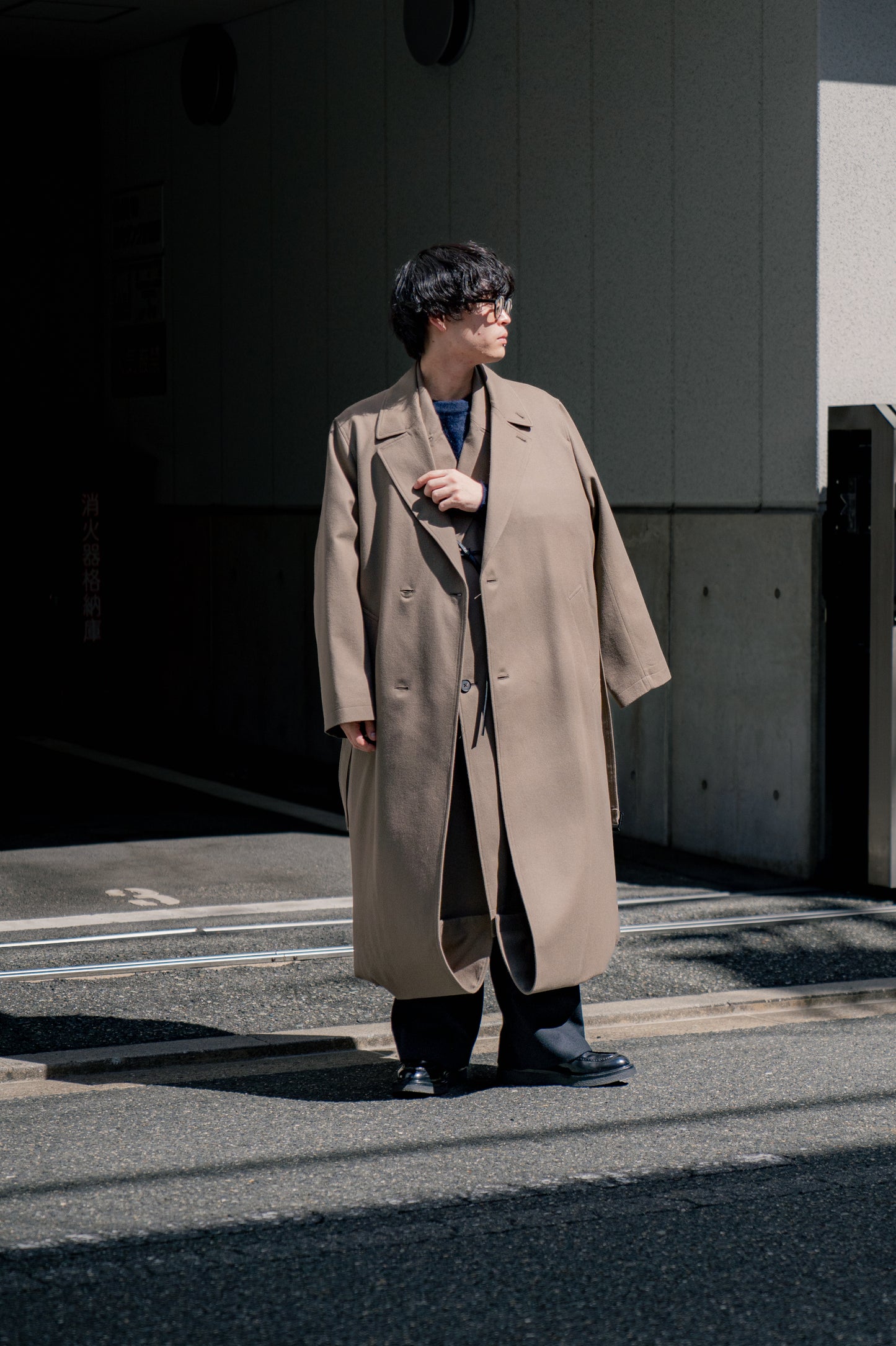 OVERSIZED DOCKING DOUBLE BREASTED COAT