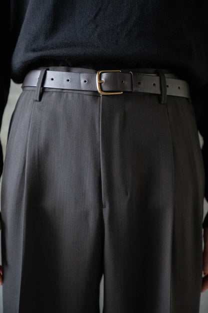 TWO-TUCKS WIDE TROUSERS