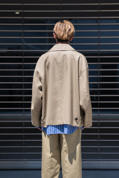 WOOL OVERSIZE SHORT COAT